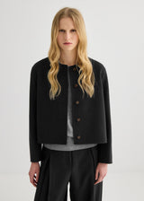 Cashmere Cardi Jacket - Black