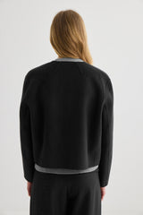 Cashmere Cardi Jacket - Black