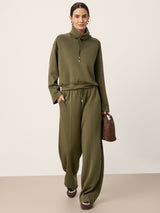 Drawstring Turtleneck Long Sleeve Top CIEL