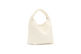Rylan Recycled Leather Small Tote - Ivory