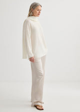 Satin Relaxed Pant - Champagne