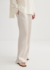 Satin Relaxed Pant - Champagne
