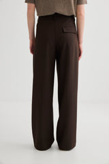 Invert Pleat Trouser - Truffle