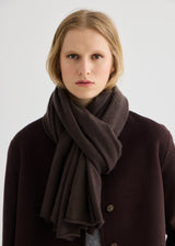 Cashmere Scarf 180 x 60 cm - Bitter Chocolate