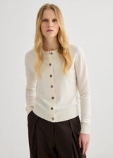 Sylvia Merino Knit Cardigan - Ivory