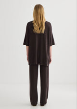 Relaxed Merino Polo - Truffle