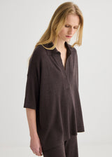 Relaxed Merino Polo - Truffle