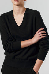 Amy Cashmere V-Neck - Black