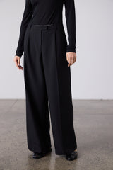 Simone Wide Leg Trouser - Black