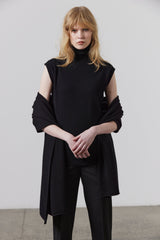 Pure Cashmere Scarf - Black
