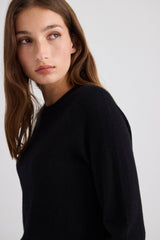 Sam Cashmere Crew Neck - Black