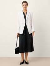 Linen-Lyocell V-Neck Sleeveless Maxi Dress WILLOW