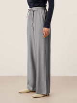 Lyocell-Blend Sculpted Pin-Tuck Drawstring Straight Trousers TAMSIN