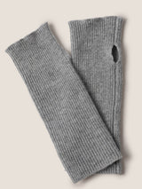 100% Cashmere Fingerless Knit Gloves