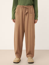 Wool Drawstring Patch Pocket Pants PRISCILLA